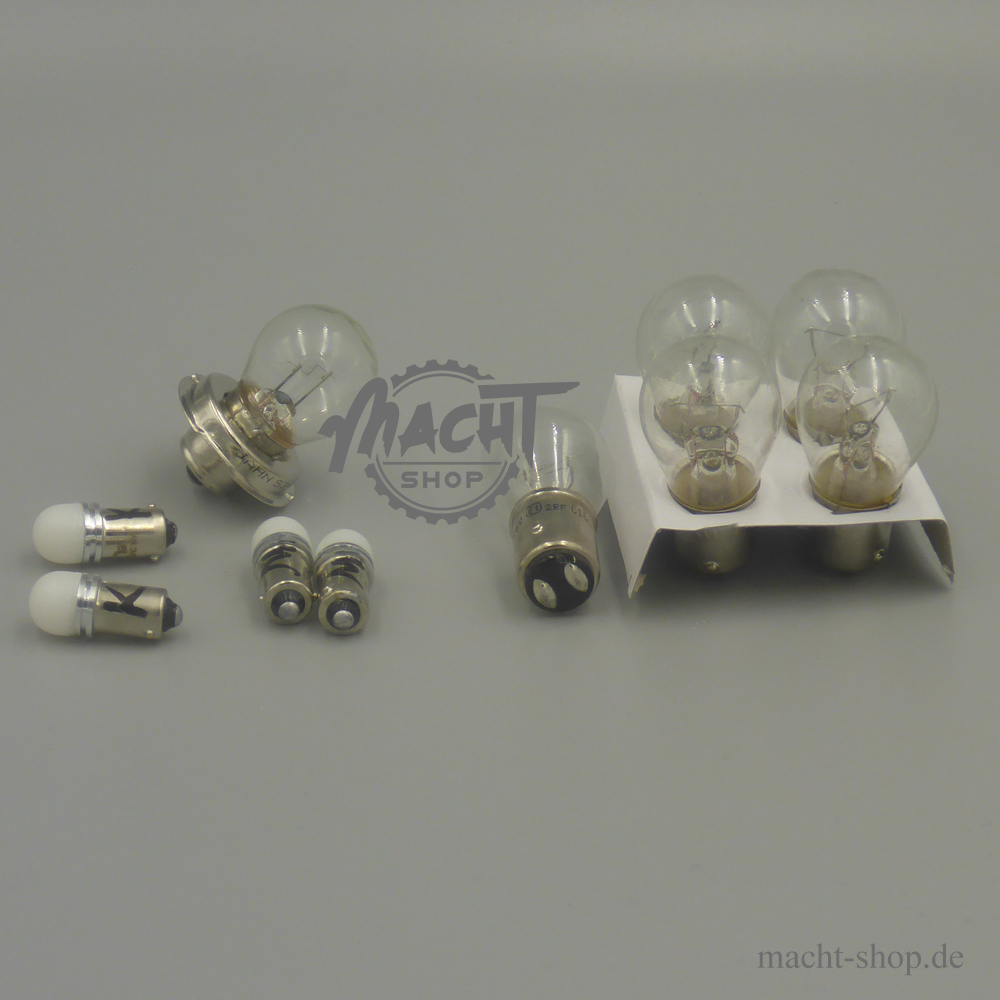 Lampenset für 6 Volt inkl. LED Armaturbeleuchtung – Macht Shop