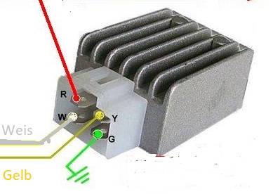 Gleichrichter 12V für Zündanlagen - 5-polig » MMM-Ersatzteil-Nachbau
